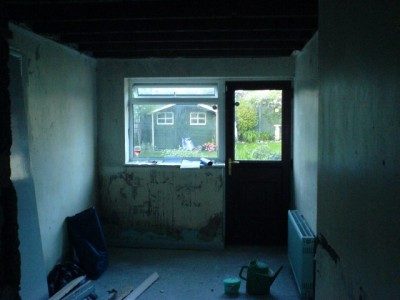 from div wall door to back of live room.JPG